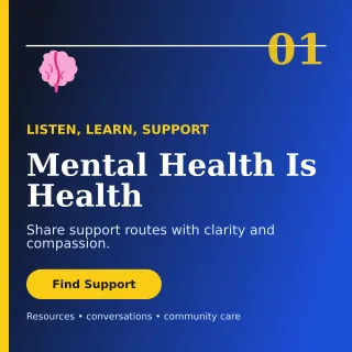 Editorial Awareness Campaign Social Post — editable blue community campaign template, instagram post