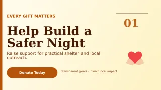 Editorial Fundraising Campaign Wide Ad — editable white community campaign template, youtube thumbnail