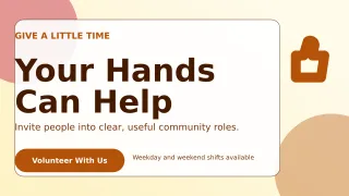 Glass Volunteer Drive Wide Ad — editable white community campaign template, youtube thumbnail