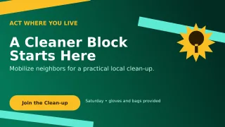Kinetic Environmental Campaign Wide Ad — editable black community campaign template, youtube thumbnail