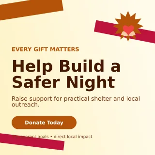 Kinetic Fundraising Campaign Social Post — editable white community campaign template, instagram post