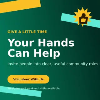 Kinetic Volunteer Drive Social Post — editable black community campaign template, instagram post