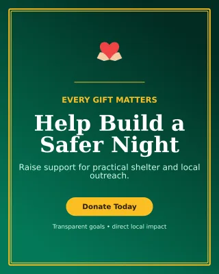 Luxe Fundraising Campaign Poster — editable black community campaign template, instagram portrait