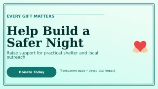 Luxe Fundraising Campaign Wide Ad — editable white community campaign template, youtube thumbnail