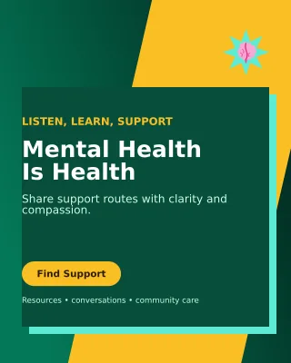 Neo Awareness Campaign Poster — editable black community campaign template, instagram portrait