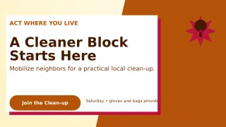 Neo Environmental Campaign Wide Ad — editable white community campaign template, youtube thumbnail