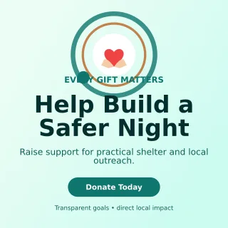 Orbit Fundraising Campaign Social Post — editable white community campaign template, instagram post