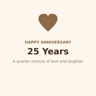 Anniversary — editable white personal template, instagram post