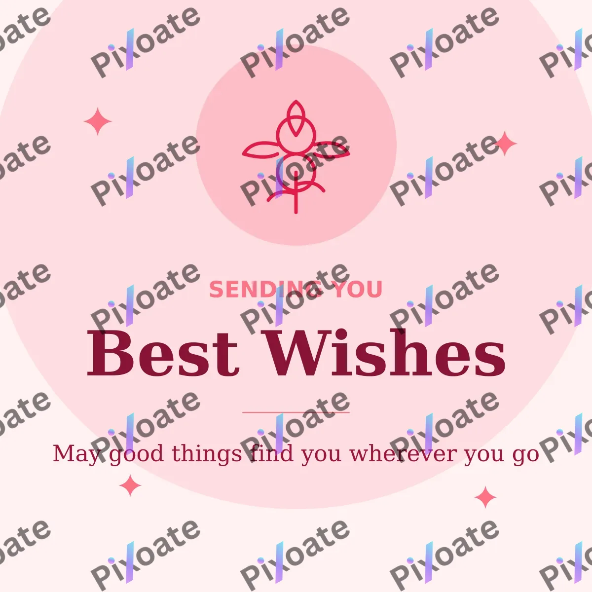 Best Wishes Best Wishes — editable white personal template, instagram post