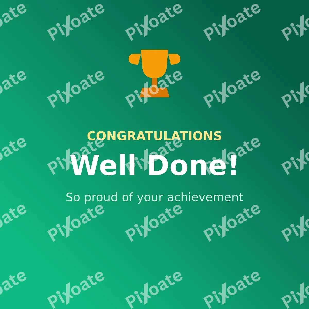 Congratulations Congratulations — editable green personal template, instagram post