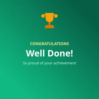 Congratulations — editable green personal template, instagram post