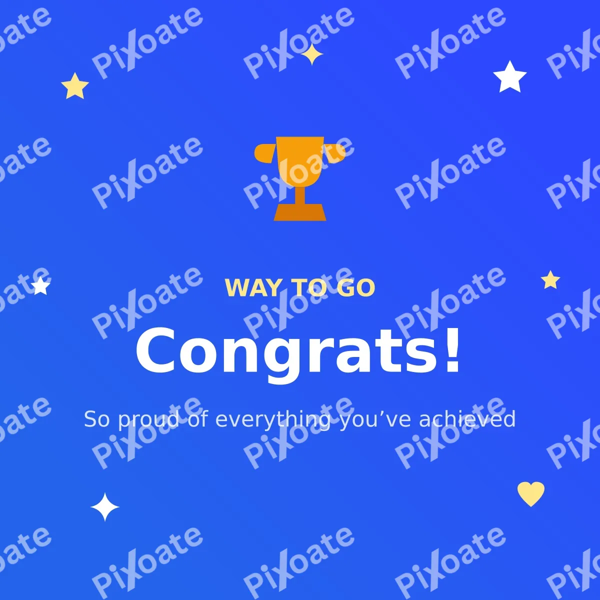 Congratulations Congratulations — editable blue personal template, instagram post