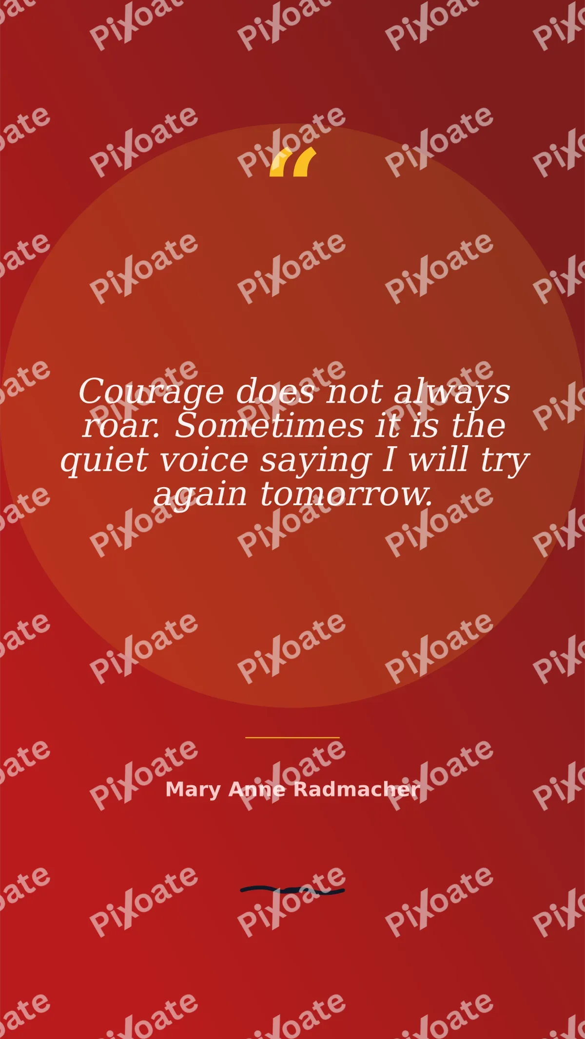 Courage Quote Courage Quote — editable red personal template, story / reel