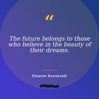 Dream Quote — editable blue personal template, instagram post