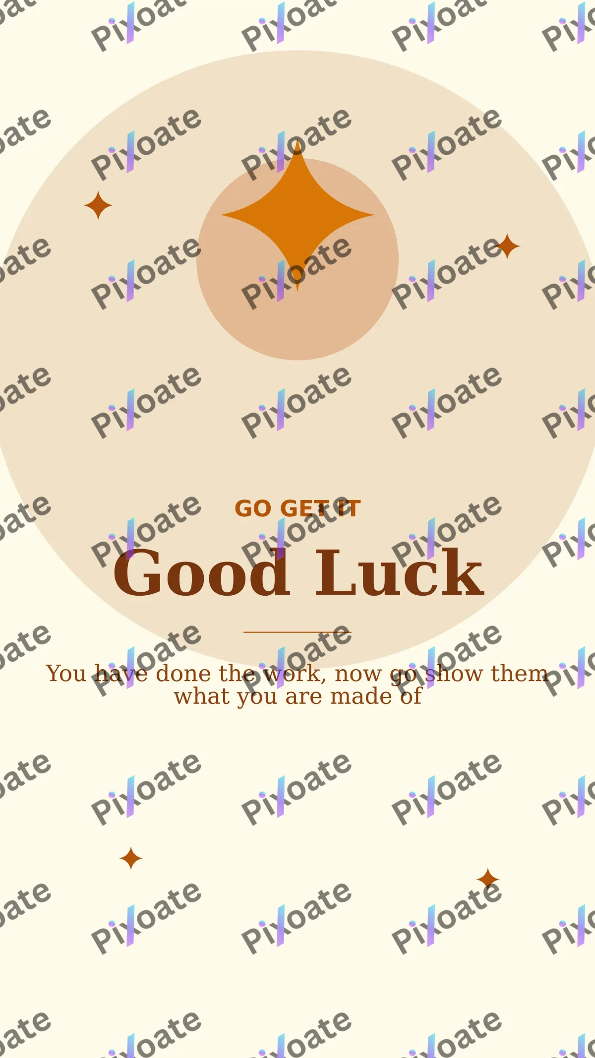 Good Luck — editable white personal template, story / reel