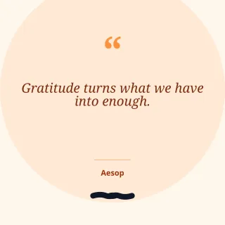 Gratitude Quote — editable white personal template, instagram post