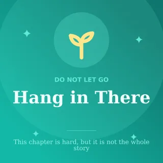 Hang in There — editable teal personal template, instagram post