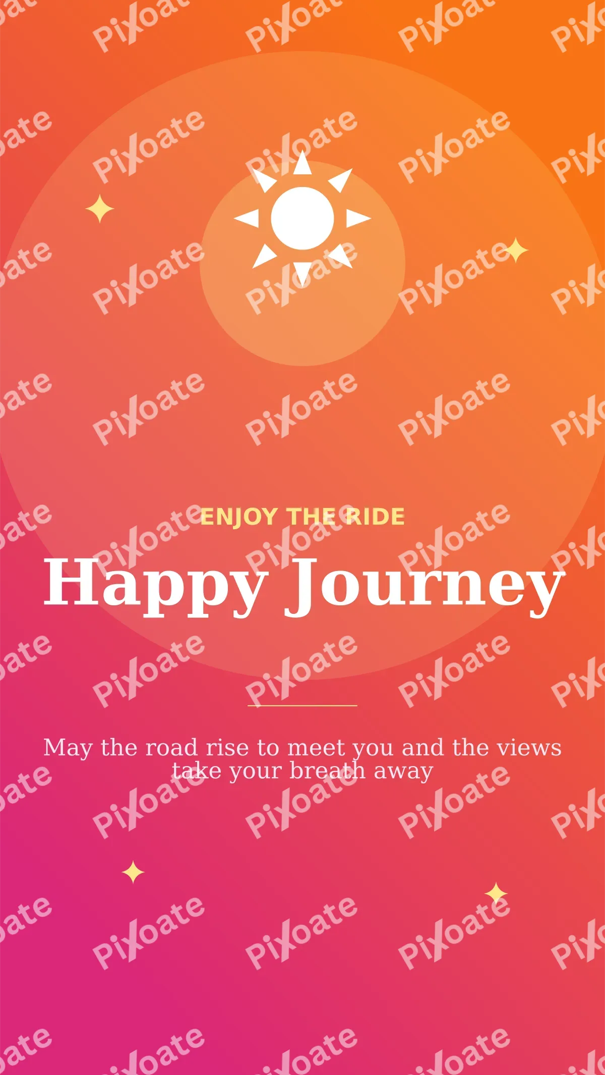 Happy Journey Happy Journey — editable pink personal template, story / reel