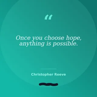 Hope Quote — editable teal personal template, instagram post