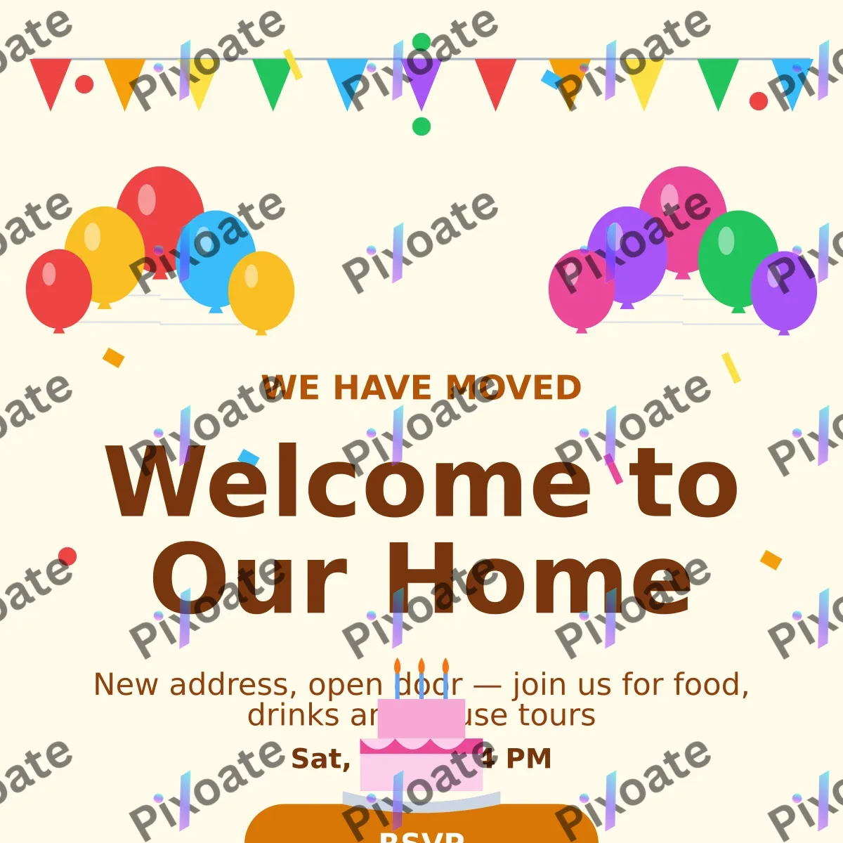 Housewarming Invite Housewarming Invite — editable white personal template, instagram post
