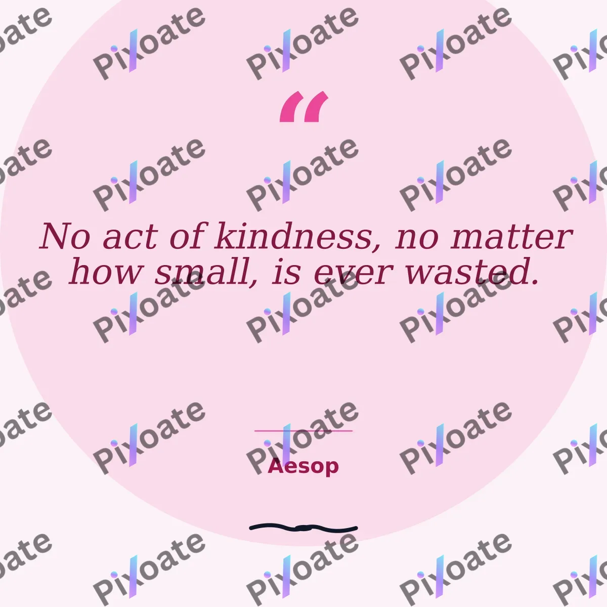 Kindness Quote — editable white personal template, instagram post