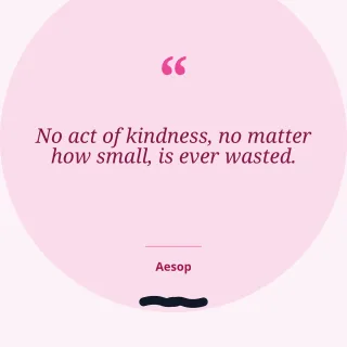 Kindness Quote — editable white personal template, instagram post