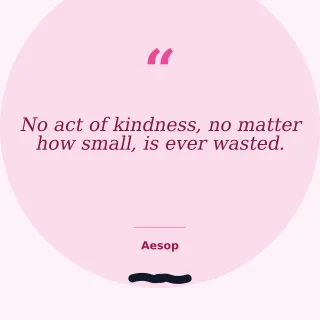 Kindness Quote — editable white personal template, instagram post
