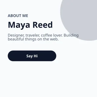 Profile / About — editable white personal template, instagram post
