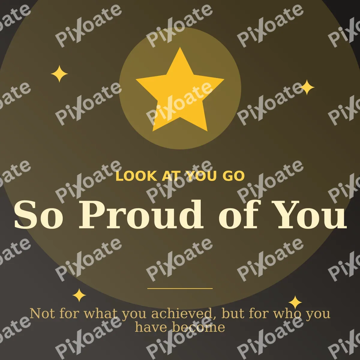 So Proud of You So Proud of You — editable black personal template, instagram post