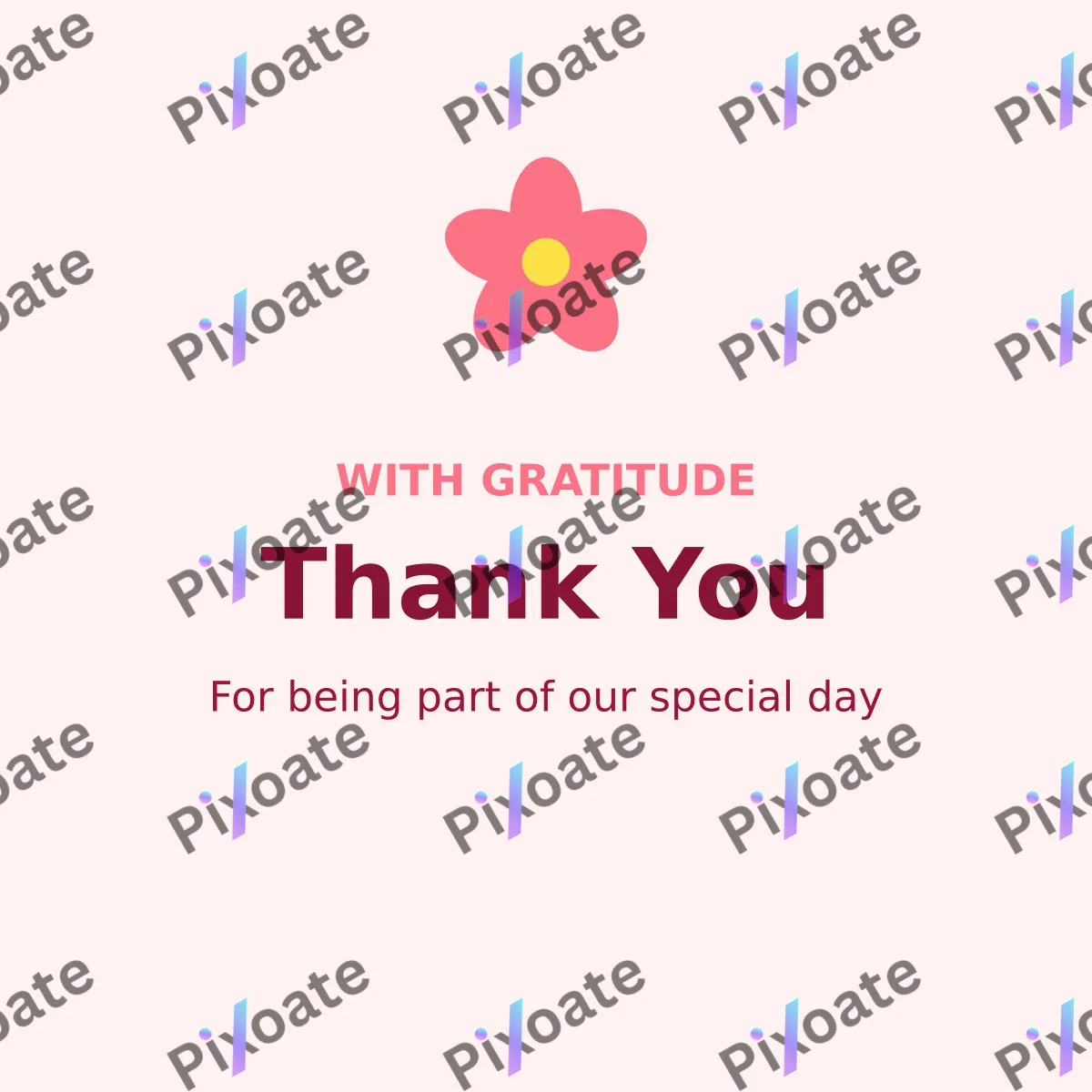Thank You Card Thank You Card — editable white personal template, instagram post