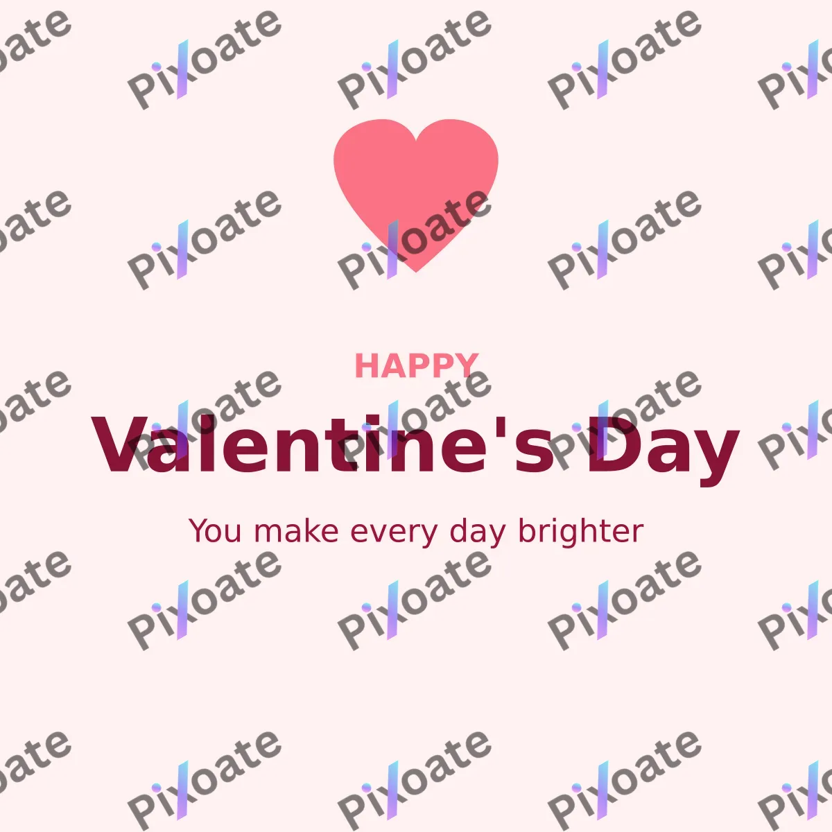 Valentine's Day Valentine's Day — editable white personal template, instagram post