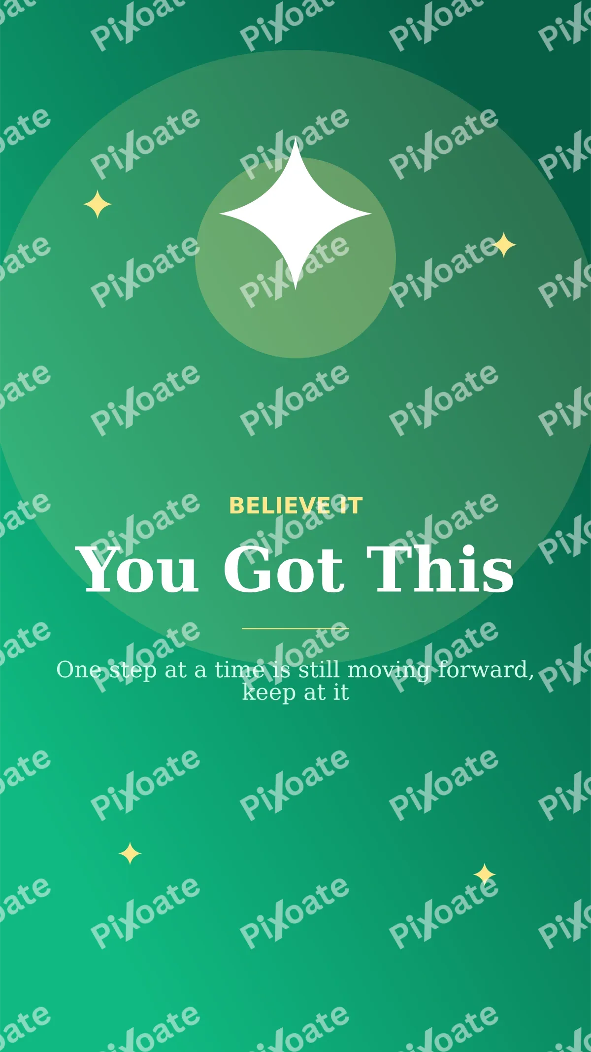 You Got This — editable green personal template, story / reel