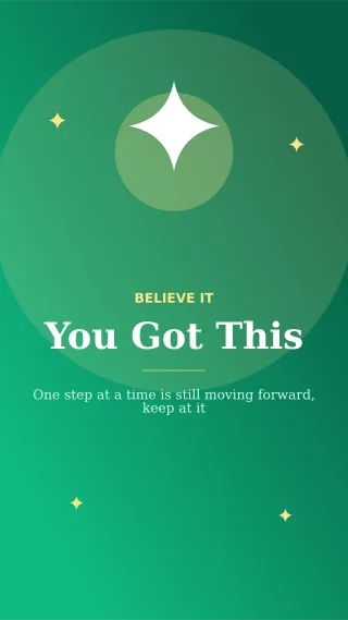 You Got This — editable green personal template, story / reel