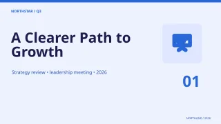 Business Presentation Title Slide — Bold Indigo — editable white presentation slide template, youtube thumbnail