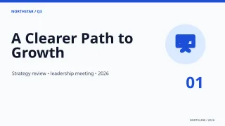 Business Presentation Title Slide — Clear Blue — editable white presentation slide template, youtube thumbnail