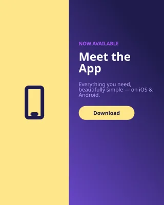 App Launch — editable blue product template, instagram portrait