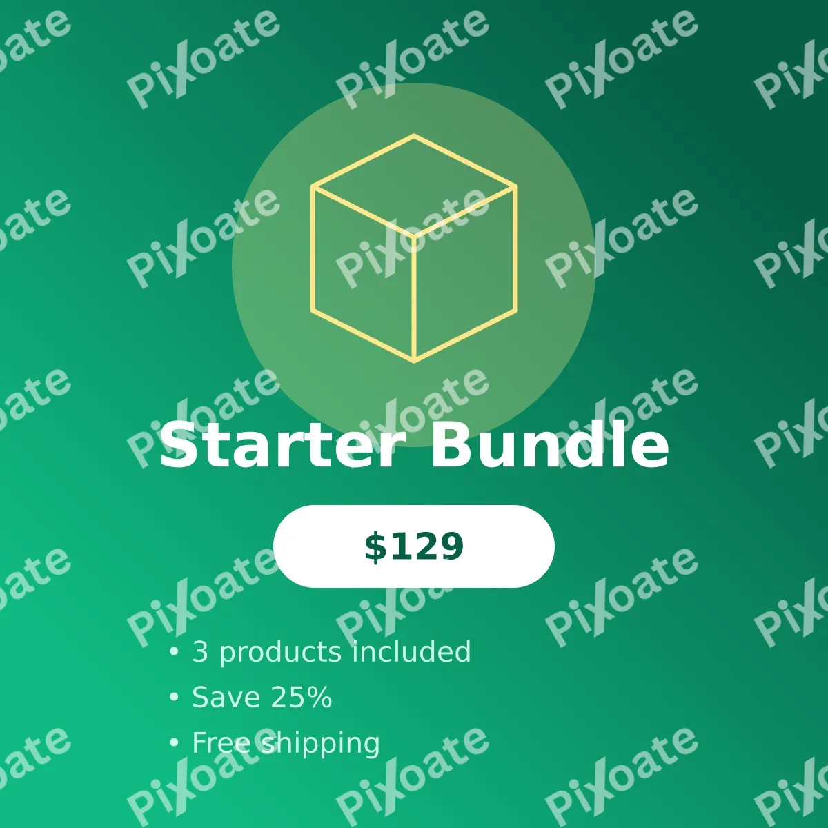 Bundle Deal Bundle Deal — editable green product template, instagram post