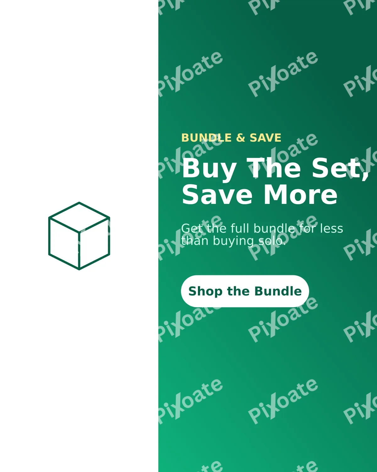 Bundle Deal Bundle Deal — editable green product template, instagram portrait