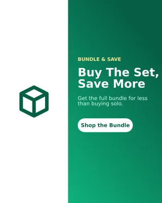 Bundle Deal — editable green product template, instagram portrait