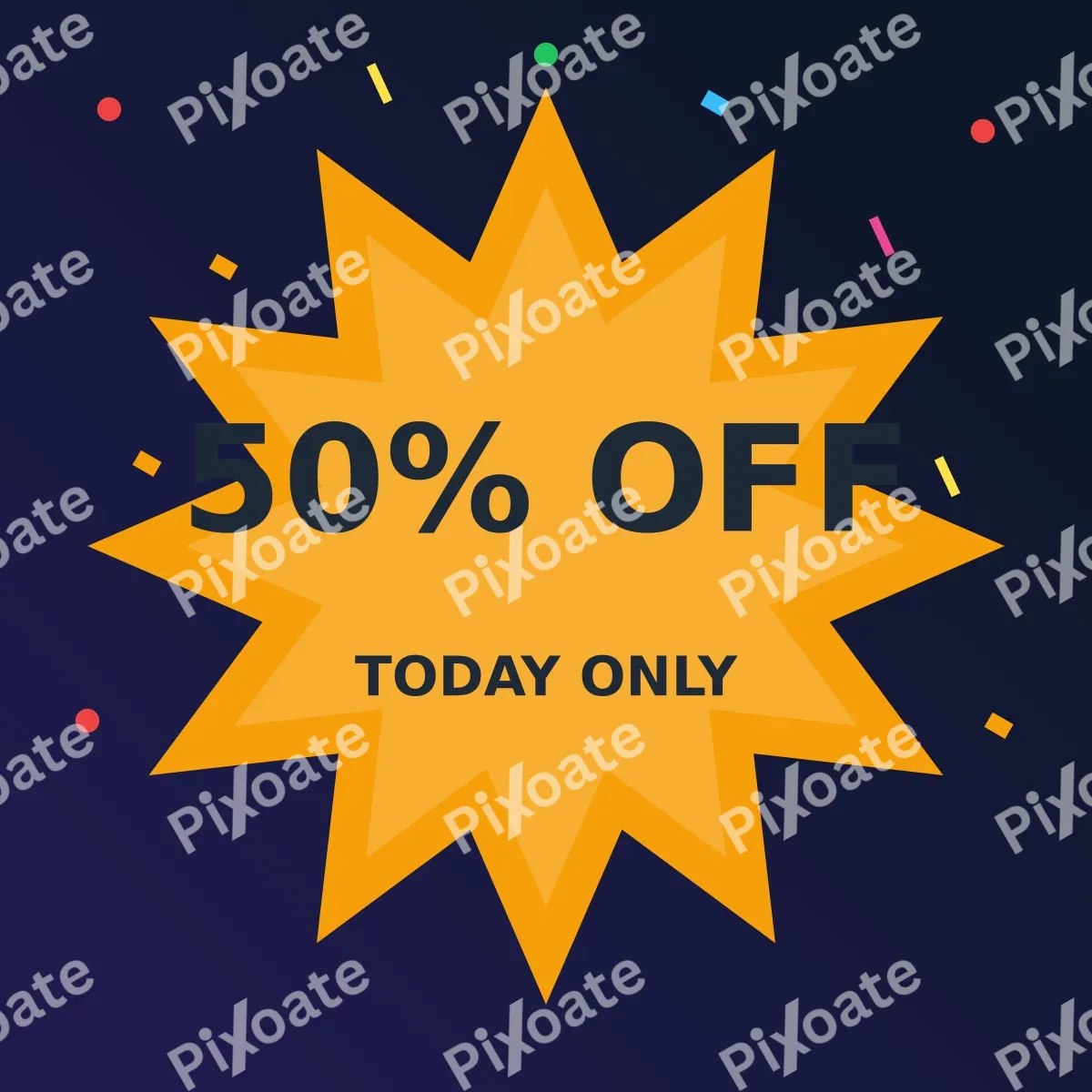 Flash Sale Flash Sale — editable blue product template, instagram post