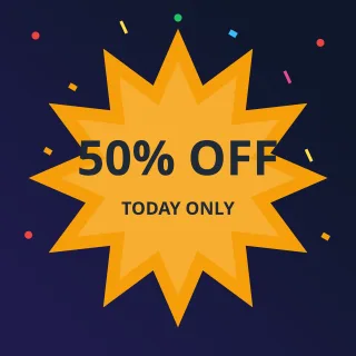 Flash Sale — editable blue product template, instagram post