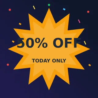 Flash Sale — editable blue product template, instagram post