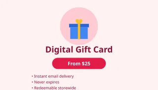 Gift Card — editable white product template, business card