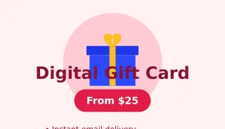Gift Card — editable white product template, business card