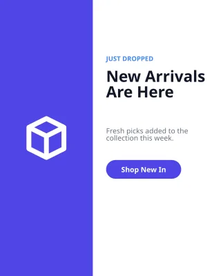 New Arrival — editable white product template, instagram portrait