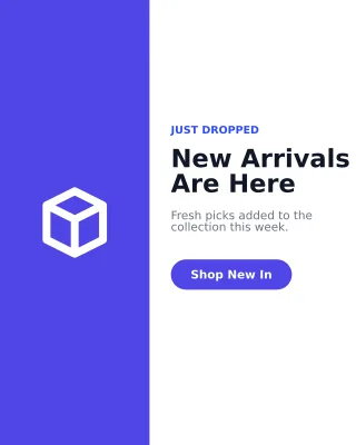 New Arrival — editable white product template, instagram portrait