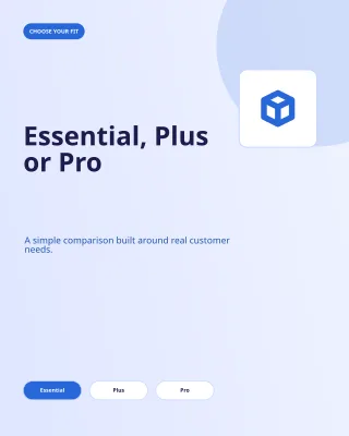 Product Comparison — Bold Indigo — editable white product template, instagram portrait