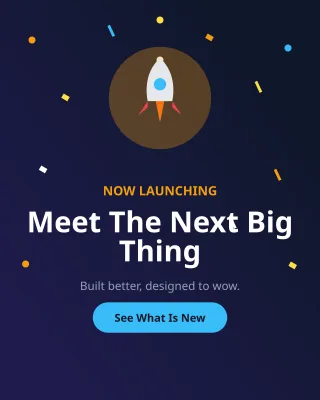 Product Launch — editable blue product template, instagram portrait