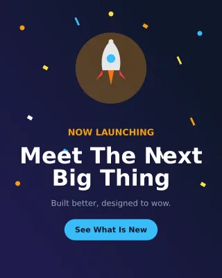 Product Launch — editable blue product template, instagram portrait