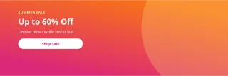 Shop Banner — editable pink product template, banner / header